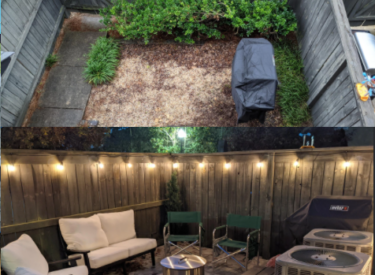 Transforming a Small Backyard into a Cozy Courtyard | DIY Renovations
